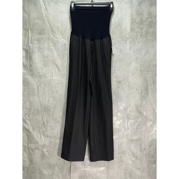 MOTHERHOOD MATERNITY Solid Black Secret Fit Belly Straight Leg Pants SZ M - Picture 1 of 8